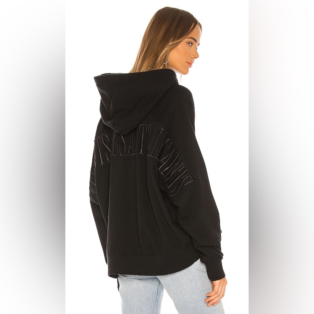 All Saints Black Hooded Sweatshirt Hoodie Talon